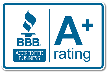 A+ rated on the Better Business Bureau