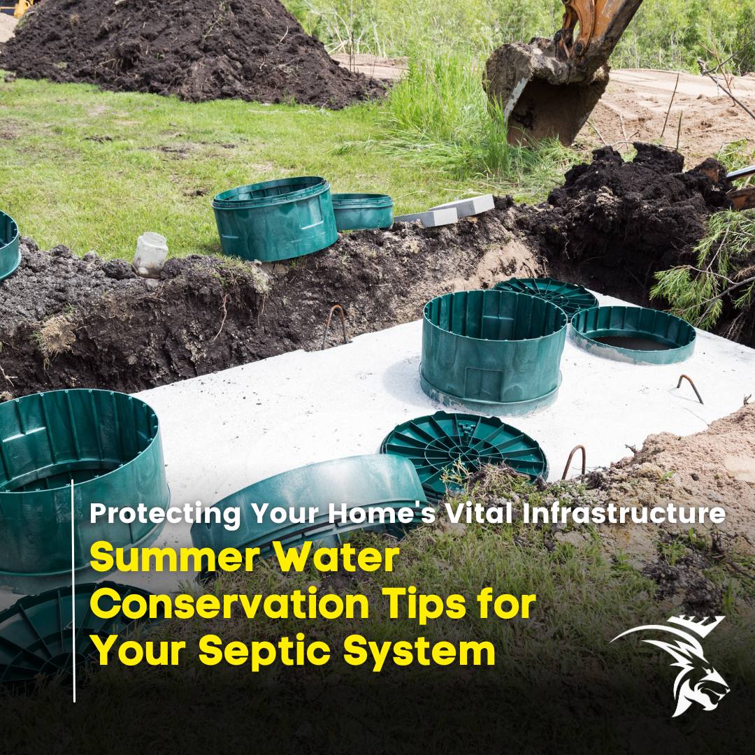 Image showcasing Summer Water Conservation Tips for Your Septic System - Lion Home Service