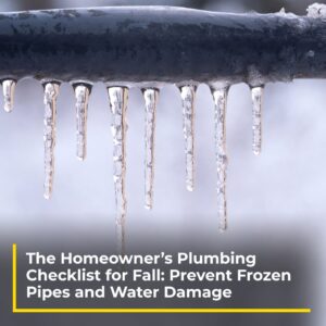 Homeowner's Plumbing checklist for the Fall season